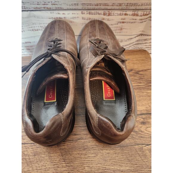 Men's Cole Haan Men's leather vibram sole oxfords dress shoes 10.5 - Picture 5 of 7